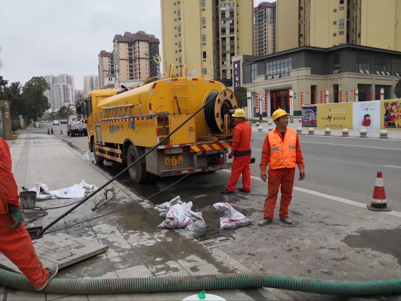 武胜排污管道清淤-管道清洗